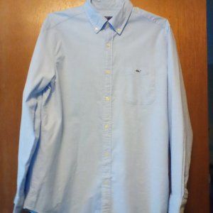 Vineyard Oxford solid shirt LG New with tags